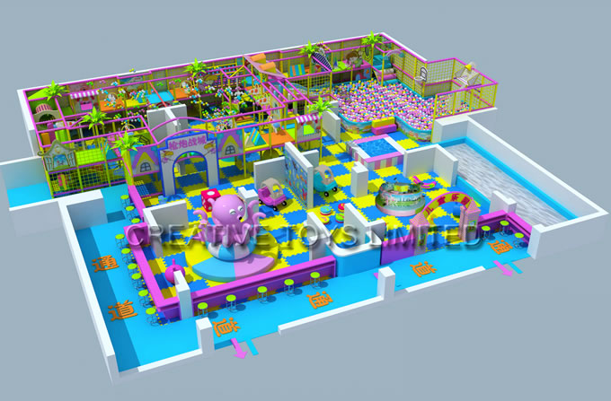 Children commercial indoor playground equipment