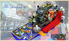 Space theme indoor playground